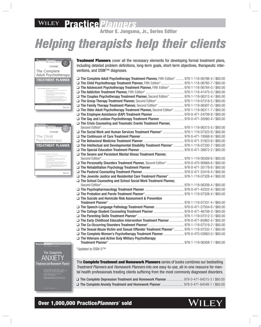Family Therapy Homework Planner by Louis J. Bevilacqua