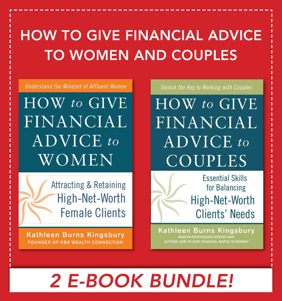How to Give Financial Advice to Women and Couples Book BUNDLE