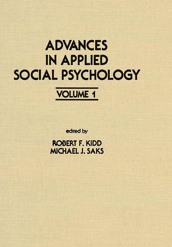 Advances in Applied Social Psychology: Volume 1