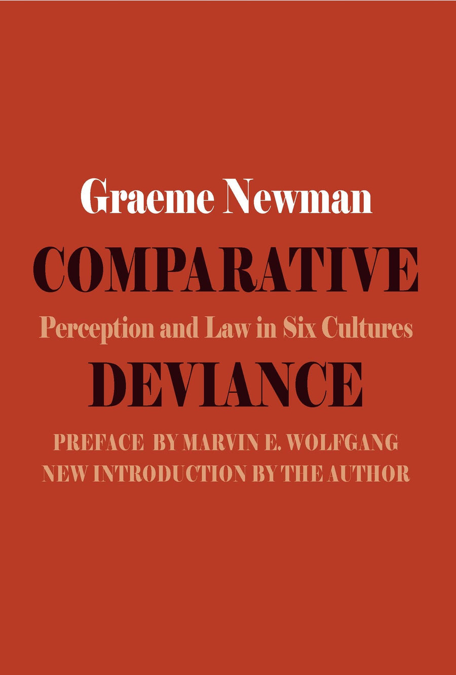 Comparative Deviance: Perception and Law in Six Cultures