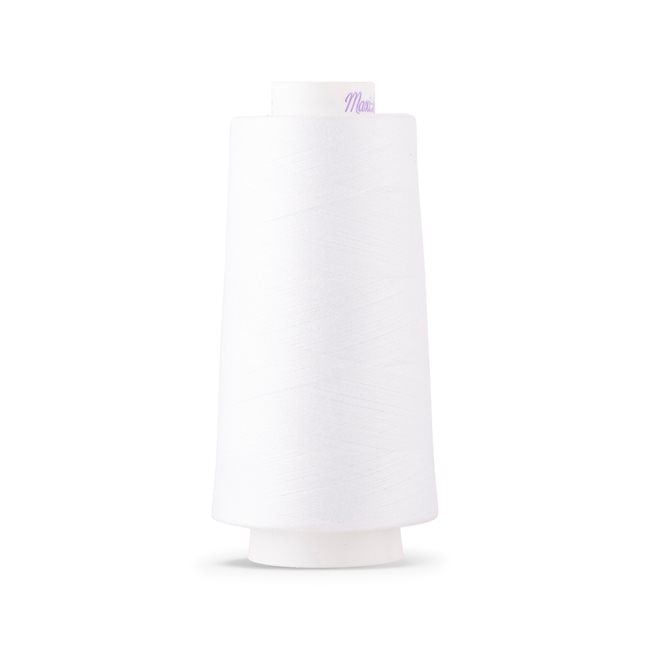 Maxi-Lock Serger Spun Polyester Thread - Tex 27 - 3,000 yds. - #32109 White